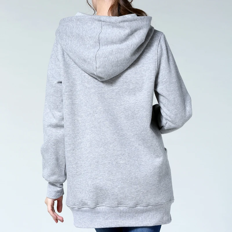 Pregnancy Loose Nursing Hoodies Sweater Winter Thickening Maternity Clothes Hoodies Breastfeeding Tops for Pregnant Women - Image 3