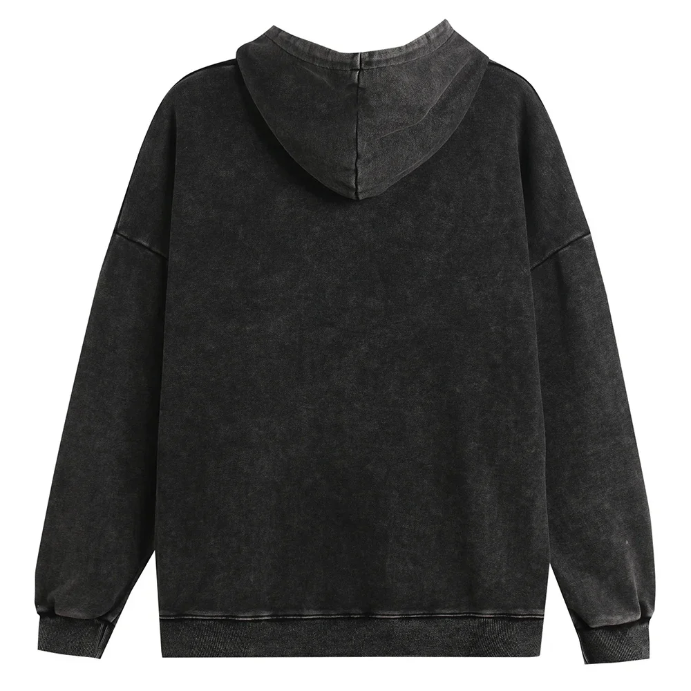 Vintage Washed Hoodies Men Women Cotton Retro Long Sleeve Harajuku Sweatshirts Fashion Loose Pullover Y2k Hip Hop Streetwear - Image 6