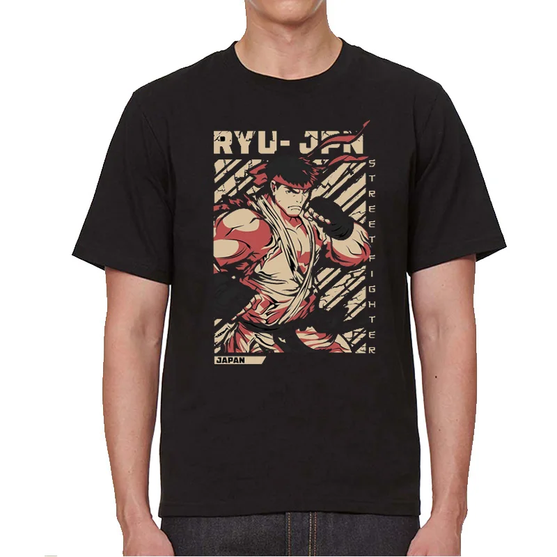 Fashion homme tshirt men O-Neck summer unisex tshirt Street Fighter II women Tops Street Clothing camiseta - Image 3