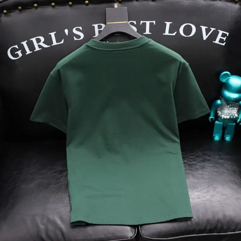 Y2K Men Techwear Splash-ink Embroidery Printed Short Sleeve Tshirt Summer New Fashion Mens Luxury Cotton Short Sleeve T Shirts - Image 2