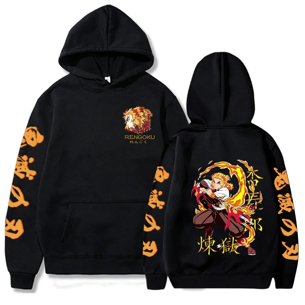 2025 Harajuku Demon Slayer Plus Size Hoodie Kamado Nezuko Graphic Print Women Sweatshirts Long Sleeve Fashion Female Streetwear - Image 2