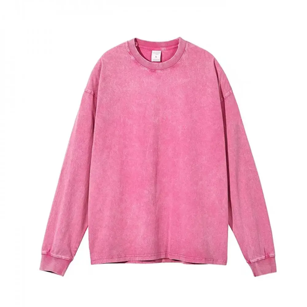 Thick Washed Sweatshirt for Men Women Cotton Loose O-Neck Oversized Clothing Korean Y2k Tops Casual Vintage Long Sleeve Hoody - Image 6