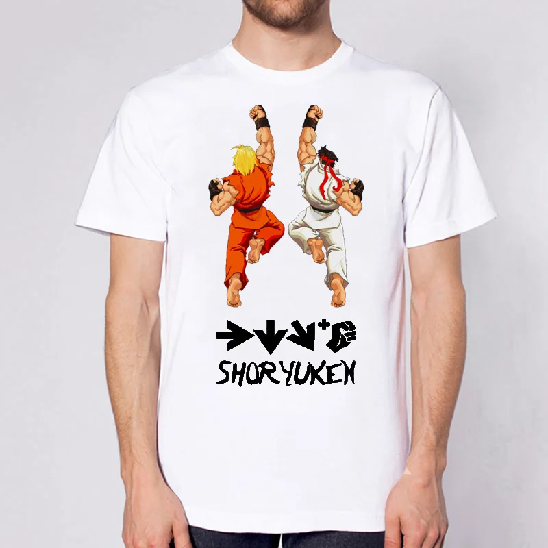 Fashion homme tshirt men O-Neck summer unisex tshirt Street Fighter II women Tops Street Clothing camiseta - Image 6