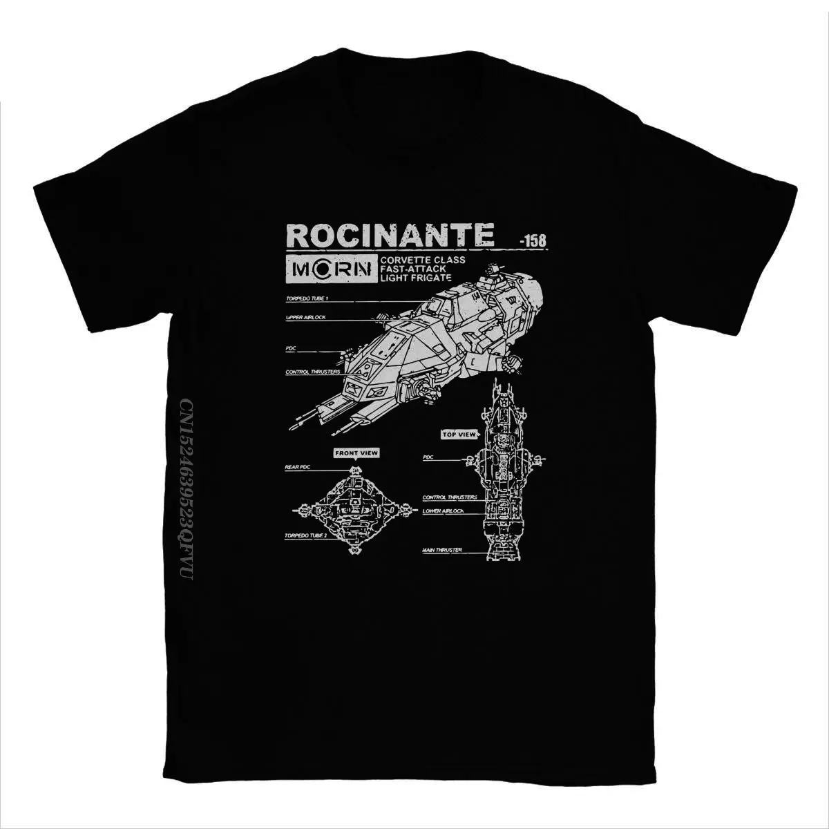 Rocinante Specs The Expanse Men's Tops T Shirts Mcrn Fashion Tee Shirt Harajuku Manga Tee Shirt Pure Cotton Original Clothes - Image 2