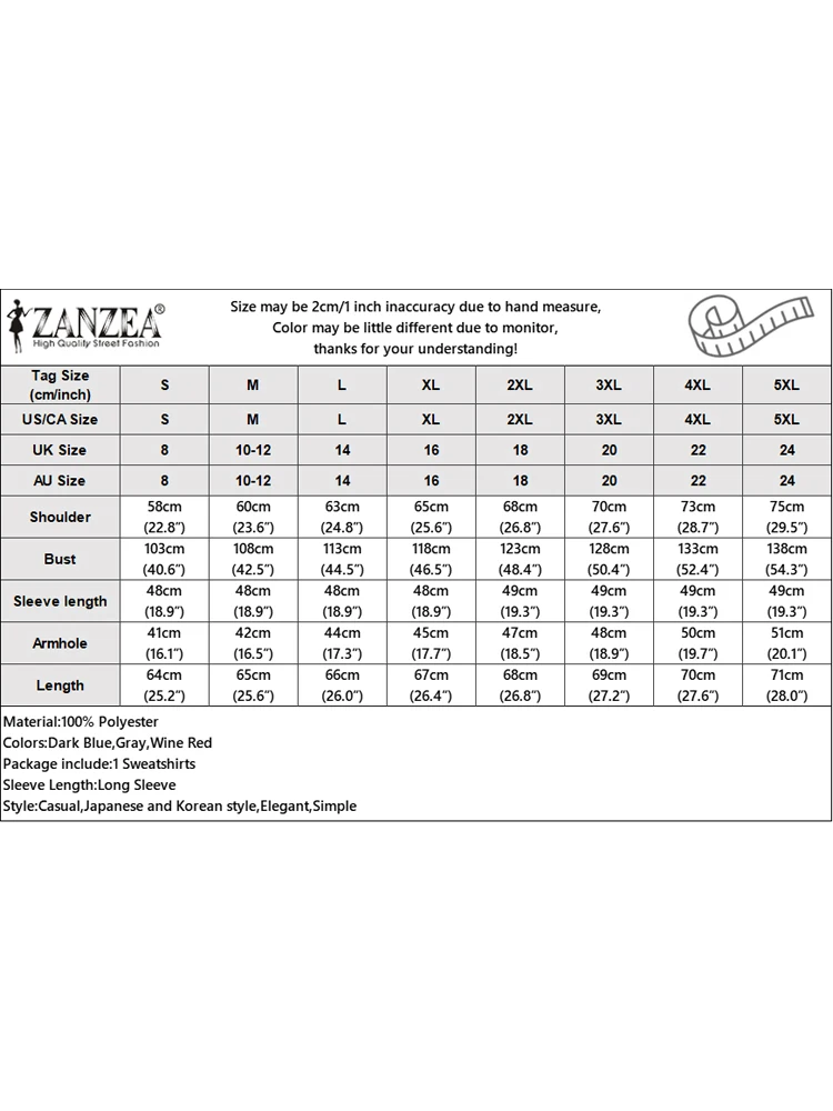 ZANZEA Women Pullovers Sweatshirts 2025 Autumn Jumpers Patchwork Winter Tops Fashion Long Sleeve Blusas Sweatshirt Clothing - Image 6