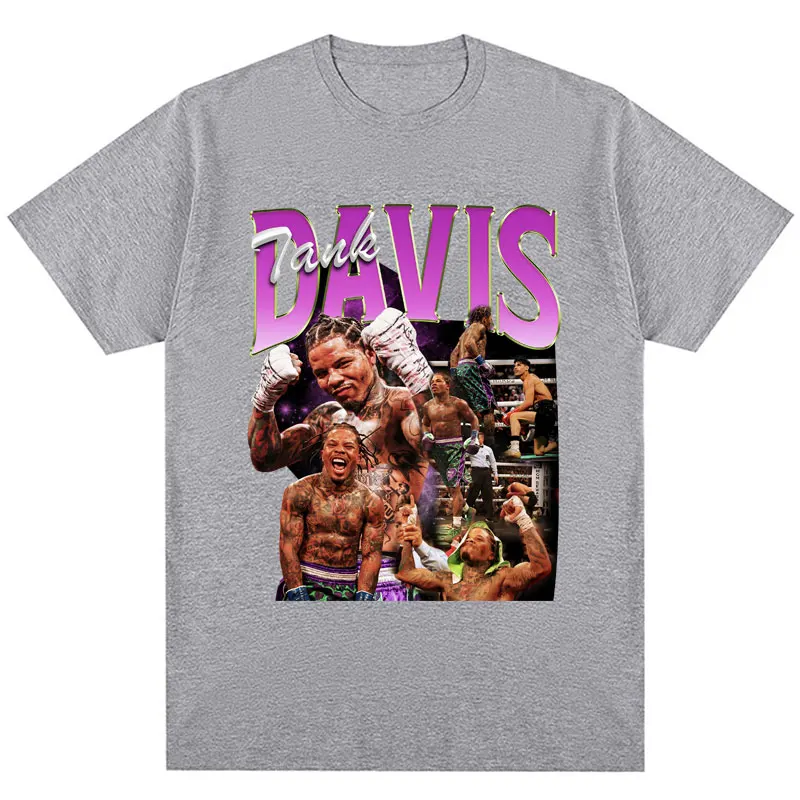 Tank Gervonta Davis Retro Tshirt Harajuku Fashion Sport Boxing Short Sleeve Cozy Cotton Oversized T-Shirts Streetwear Fans Gifts - Image 4