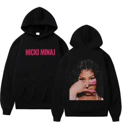 Autumn Winter Hoodeds Singer Nicki Minaj Print Hoodie Sweatshirt Men Womnen Fashion Brand Design Pullover Men's Fleece Hoodies