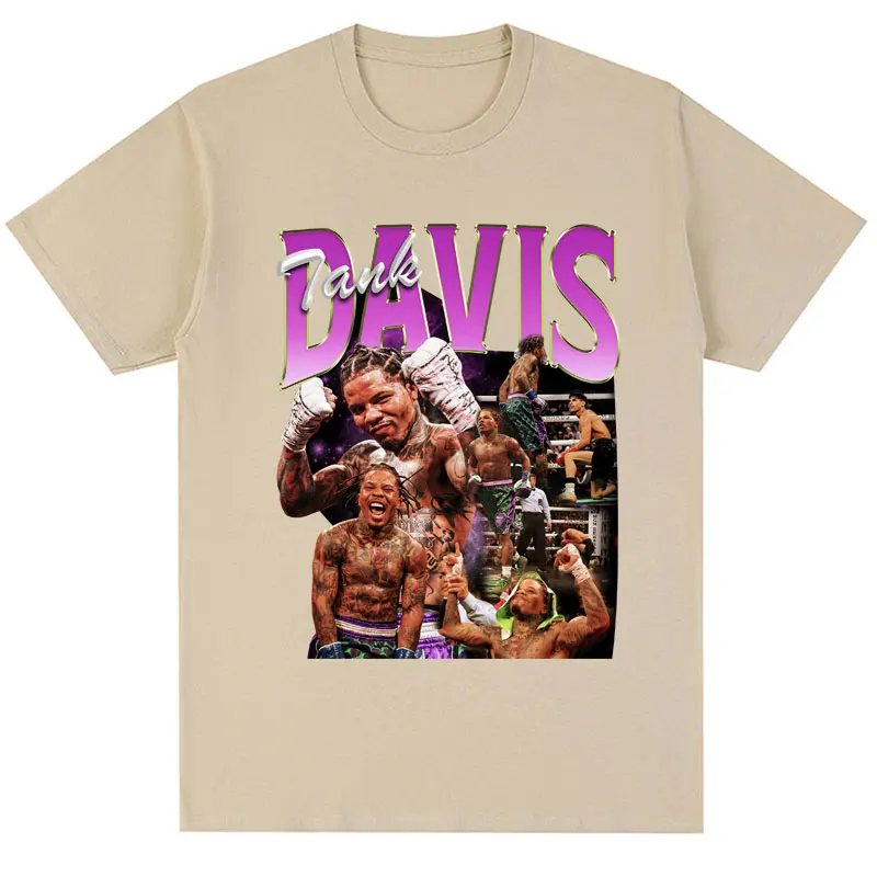 Tank Gervonta Davis Retro Tshirt Harajuku Fashion Sport Boxing Short Sleeve Cozy Cotton Oversized T-Shirts Streetwear Fans Gifts - Image 6