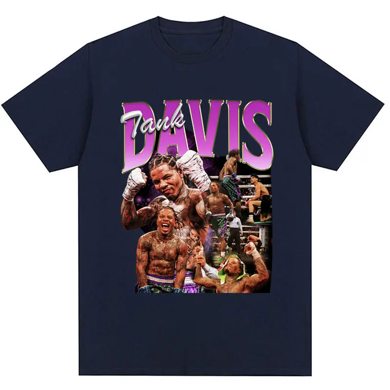 Tank Gervonta Davis Retro Tshirt Harajuku Fashion Sport Boxing Short Sleeve Cozy Cotton Oversized T-Shirts Streetwear Fans Gifts - Image 2