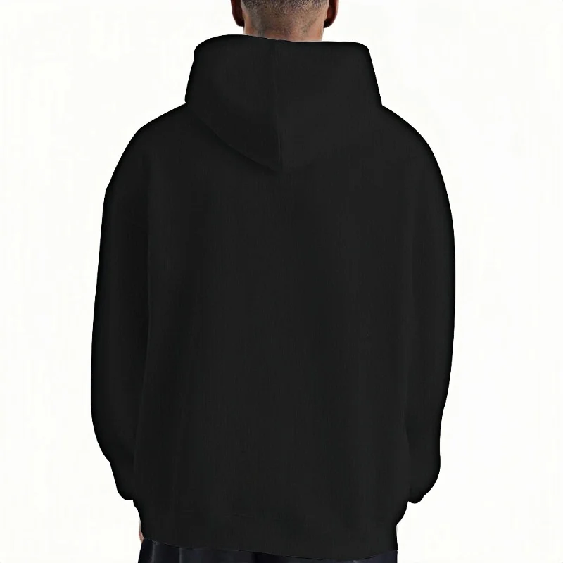 Men's Chicago Skyline Bear Graphic Hoodie 60% Cotton 40% Polyester Pullover with Front Pocket Wear Hoodie Graphic Print Hoodie - Image 2