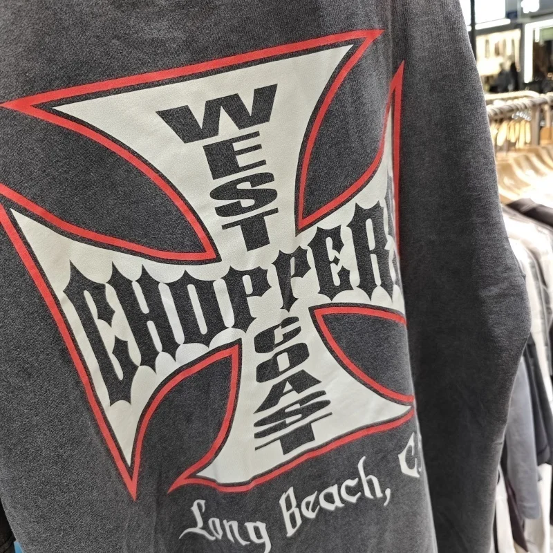 Casual West Coast Choppers T-Shirt Trendy Streetwear Breathable Fabric Loose Fit Daily Outfit - Image 6