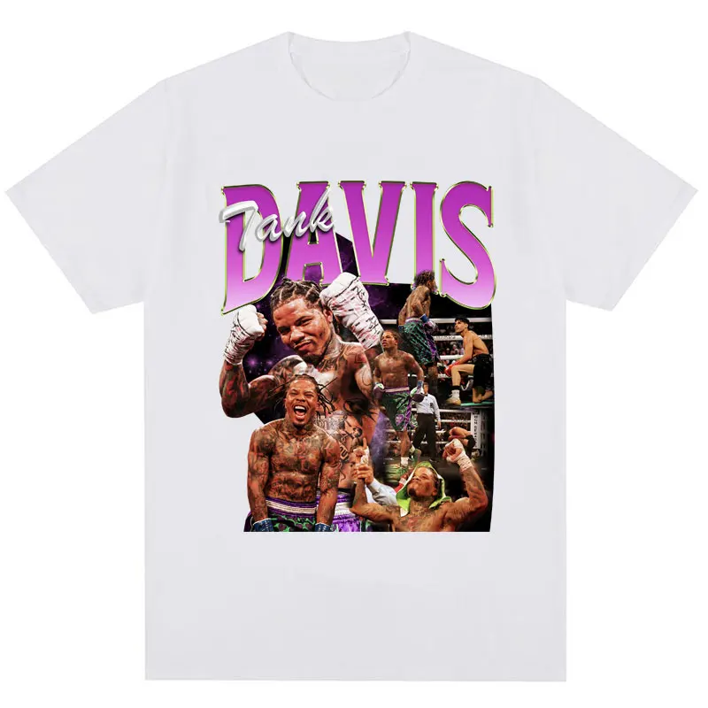 Tank Gervonta Davis Retro Tshirt Harajuku Fashion Sport Boxing Short Sleeve Cozy Cotton Oversized T-Shirts Streetwear Fans Gifts - Image 5