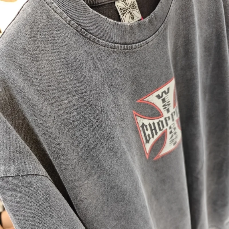 Casual West Coast Choppers T-Shirt Trendy Streetwear Breathable Fabric Loose Fit Daily Outfit - Image 4